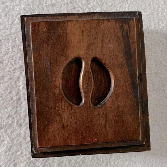 Vintage Wood Small Tea Canister - Picture 2 of 9